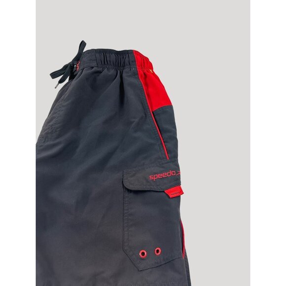 Speedo Men's Shorts Red / Grey Swimwear Grey Size L Sku C2925 - Picture 7 of 8